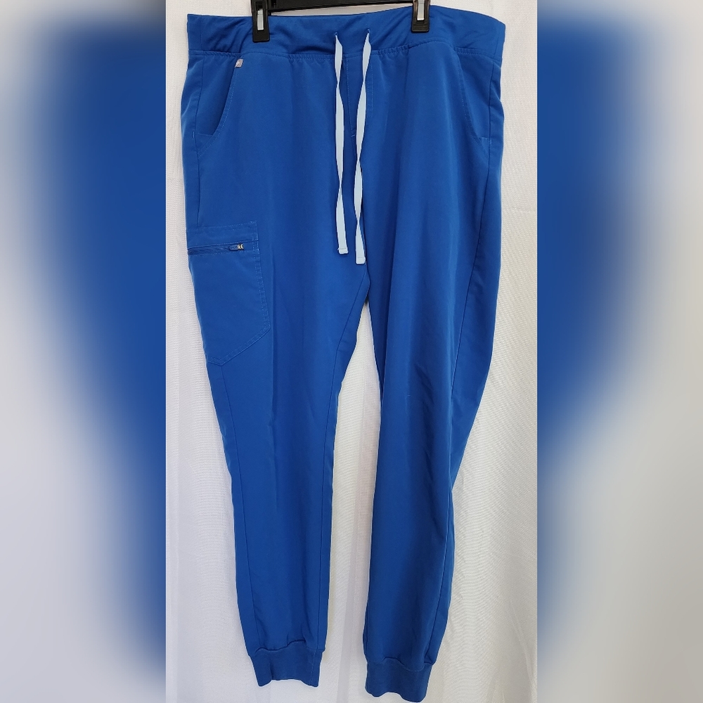 Women's Figs Scrub Pants Size XL Tall. Technical Collection. Royal Blue. Joggers
